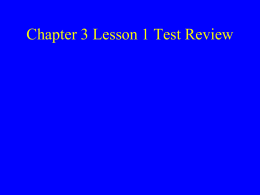 ch 3 lesson 1 review