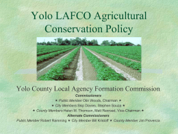 Yolo Agricultural Policy