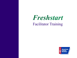 Freshstart - Workplace Solutions by American Cancer Society