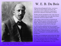 W. E. B. Dubois