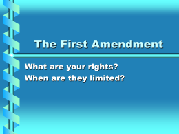Power Point --First Amendment File