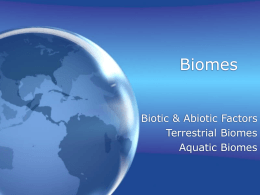 Biomes Powerpoint Introduction