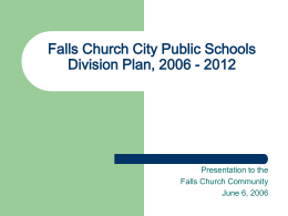 Focus Groups - Falls Church City Public Schools