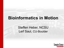 Slides - NCSU Bioinformatics Research Center