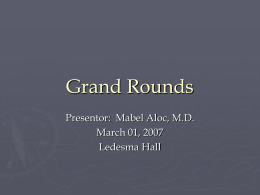 PowerPoint Presentation - Internal Medicine Grand Rounds