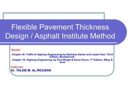 Flexible Pavement Design - Icivil-Hu