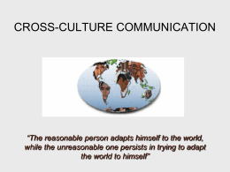 cross-culture communication management