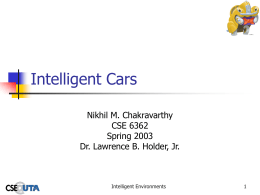 Intelligent Vehicles - School of Electrical Engineering and Computer