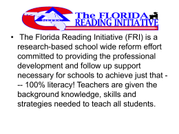 A collaborative effort between Just Read, Florida, North East Florida