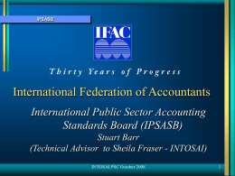 ipsasb - INTOSAI`s Professional Standards Committee (PSC)