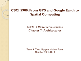 Chapter 7: Architectures
