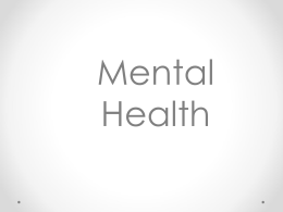 Mental Health - Barnsley VTS