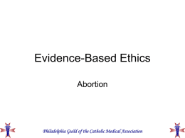 Evidence-Based Ethics - The Philadelphia Guild Of The Catholic