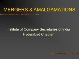 amalgamation and mergers