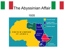The Abyssinian Affair - Deans Community High School