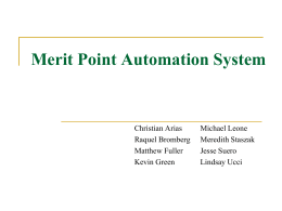 Merit Point Automation System