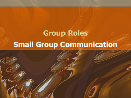 Group Roles - Mesa Community College