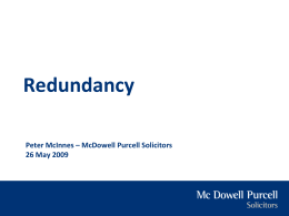 Genuine Redundancy - Chartered Accountants Ireland