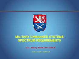 military unmanned systems