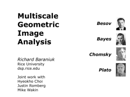 Multiscale Geometric Analysis