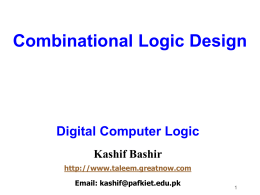 Module 3 – Combinational Logic Design