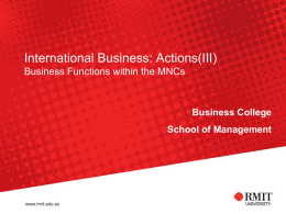BUSM1222: International Management