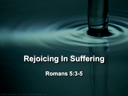 Rejoicing In Suffering - Auburn Church of Christ