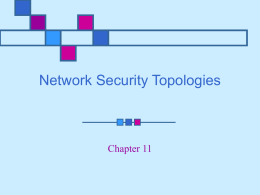 Network Security Topologies