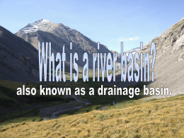 Pop up drainage basin Powerpoint presentation