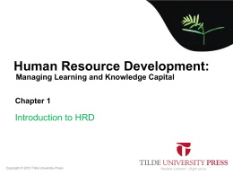Strategic HRM - Tilde Publishing and Distribution