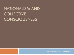 Nationalism and Collective Consciousness