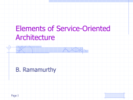 Elements of Service-Oriented Architecture