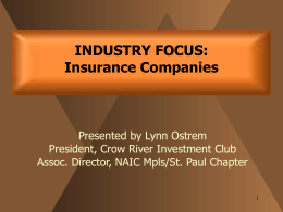 Public/Industry Study Folders/Insurance Industry Study