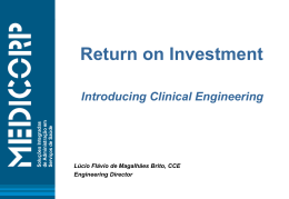 Clinical Engineering Integration