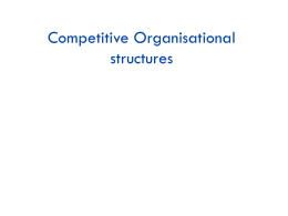 Competitive organisational structures File
