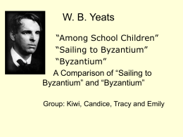 Yeats` Byzatium