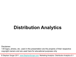 Distribution Analytics