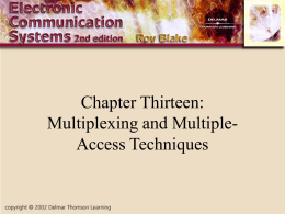 Multiplexing and Multiple-Access Techniques