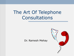 Telephone Consultation