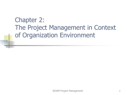 Chapter 2: The Project Management and Information Technology