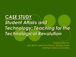 Student Affairs and Technology: Teaching for