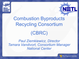 Combustion Byproducts Recycling Consortium
