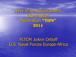 How to Study for a Navy Advancement Exam
