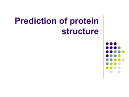 Structure prediction