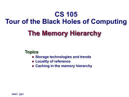 Memory - HMC Computer Science