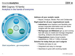 IBM Business Analytics Q1 2012 Update