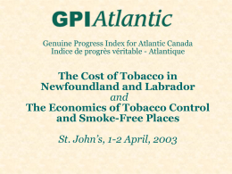 The Cost of Tobacco in Newfoundland and Labrador