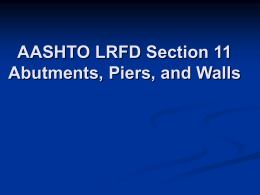 AASHTO Section 10 Revisions