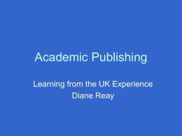 Writing for Academic Publication