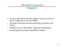 Thyristor Converters Chapter 6